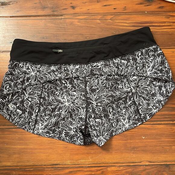 Lululemon Speed Up Short Infinity Alpine printed athletic athleisure shorts sz 8 - Picture 5 of 6